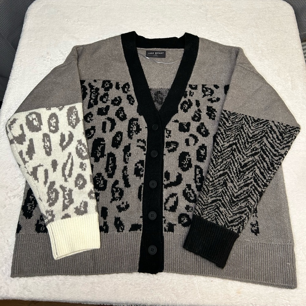 Lane Bryant Leopard Cardigan